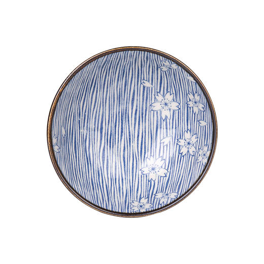 摩登主妇日式和风釉下彩手绘陶瓷米饭碗螺纹沙拉碗水果碗零食碗1 商品图4