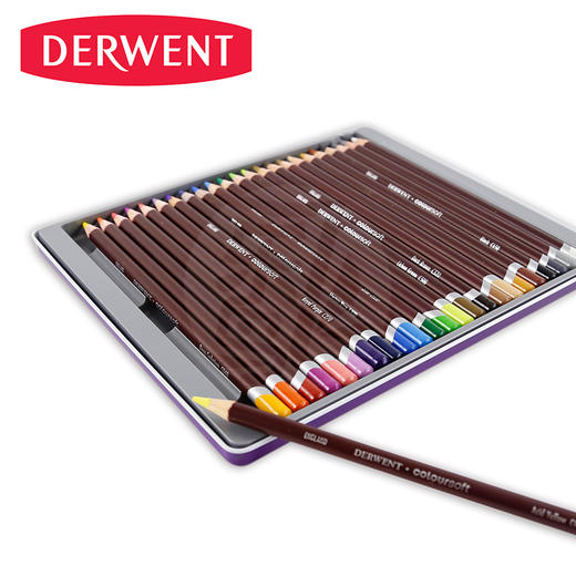 英国Derwent得韵软彩铅coloursoft软质丝滑彩色铅笔72/36/24色 商品图0