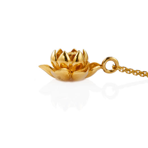 爱莎许愿工艺 莲花系列 立体莲花项链 商品图1