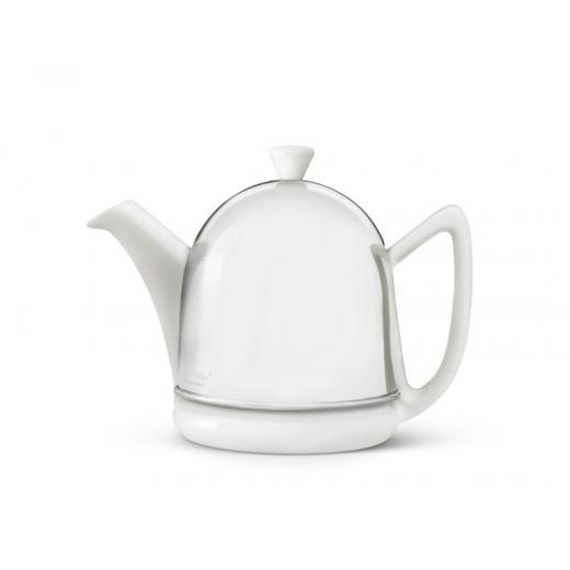 Bredemeijer Manto 白色陶瓷不锈钢茶壶 0.6L 商品图0