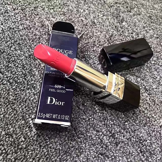 【Dior】迪奥口红CD 烈焰蓝金唇膏3.5g  520号 不易脱色