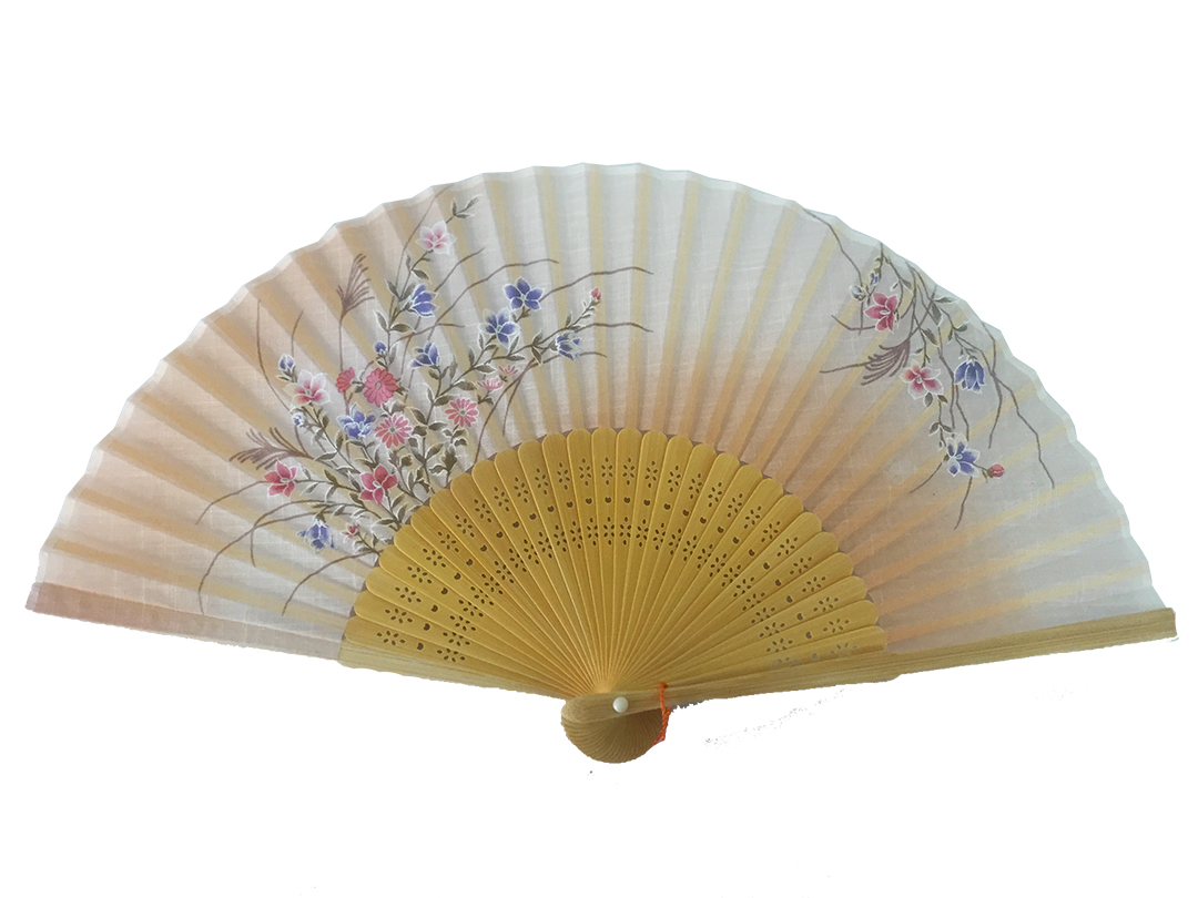 出口日本高支棉手工绘画时尚扇KSS1563003-2F 上