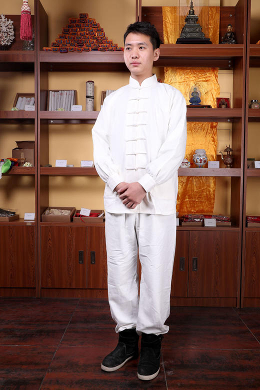 艾缘灸道艾灸理疗服按摩工作服男女款后背不开衫灸师服 商品图2