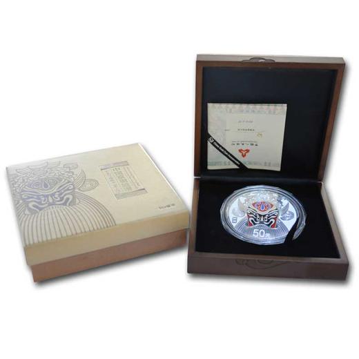 河南中钱  中国金币 2012年京剧脸谱第三组—钟馗 5盎司彩色银币 商品图5