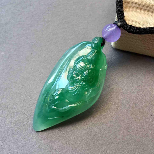 翡翠冰种阳绿和和美美 商品图0