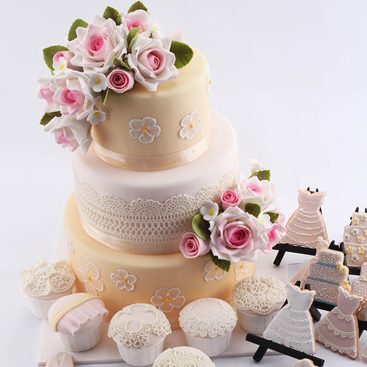 玫瑰之恋婚礼蛋糕 商品图9