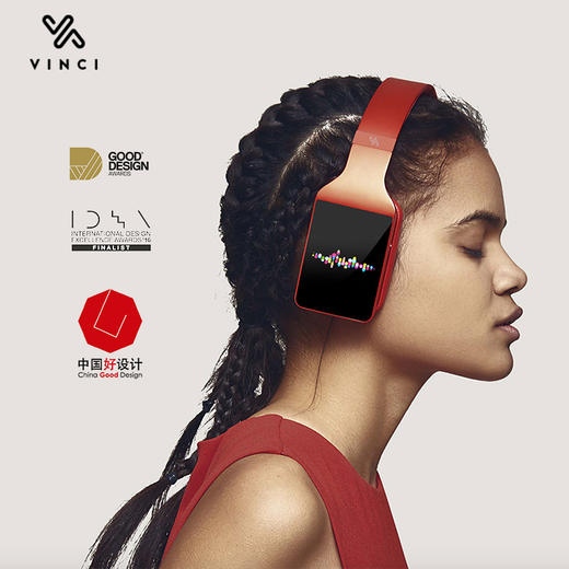 【顺丰包邮】Vinci 智能语音手势操作 HIFI音效 头戴式无线蓝牙运动耳机(赠送12月百度音乐VIP+16G升级至32GB) 商品图0
