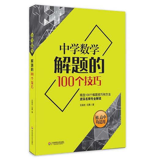 中学数学解题的100个技巧 一线名师专业解读 初中高中均适用 商品图0