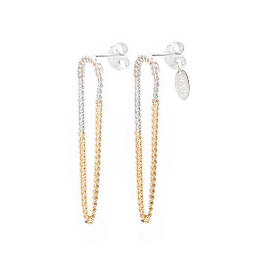 北京仓｜Wouters & Hendrix-Two-tone 耳环［比利时设计师］ 商品图2