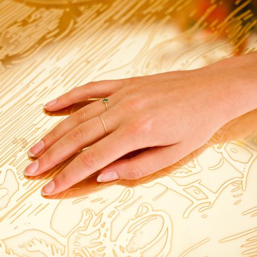 北京仓｜Wouters & Hendrix-Emerald-祖母绿 18K黄金 戒指［比利时设计师］ 商品图0