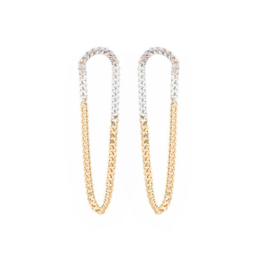 北京仓｜Wouters & Hendrix-Two-tone 耳环［比利时设计师］ 商品图1