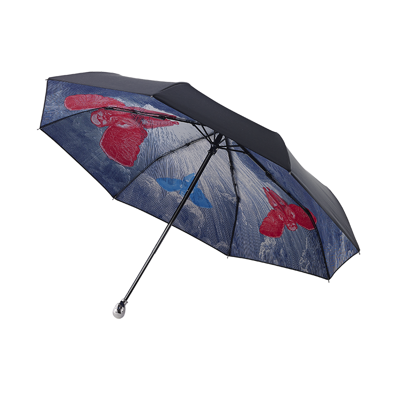 稀奇艺术可换伞头折叠伞防雨防晒防紫外线加固光辉天使缪斯伞头