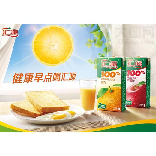 100%汇源果汁1L装 （橙汁/苹果汁） 商品图0
