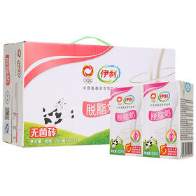 伊利·系列脱脂纯牛奶规格：250ml*24一箱