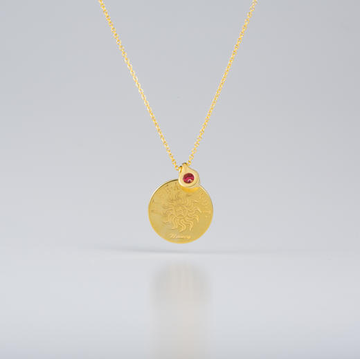 爱莎许愿工艺 星币系列 幸运石项链 商品图2