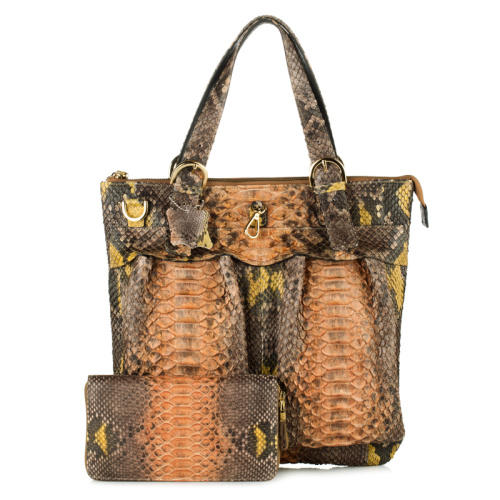 louis ange蟒蛇皮背提包 货号120753