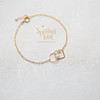 SpoiledBart Jewelry 14K注金 几何形 珍珠 简洁百搭 手链 商品缩略图0