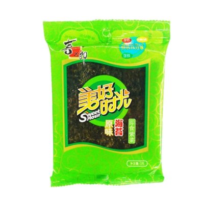 美好时光原味海苔3g/包-每包2.2元  5包起批