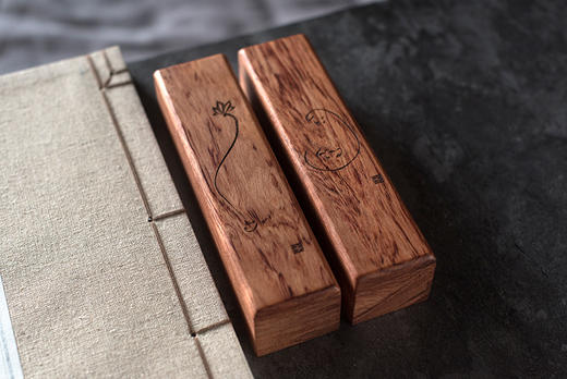 茶密镇纸木文化用品书法绘画（对） 商品图1