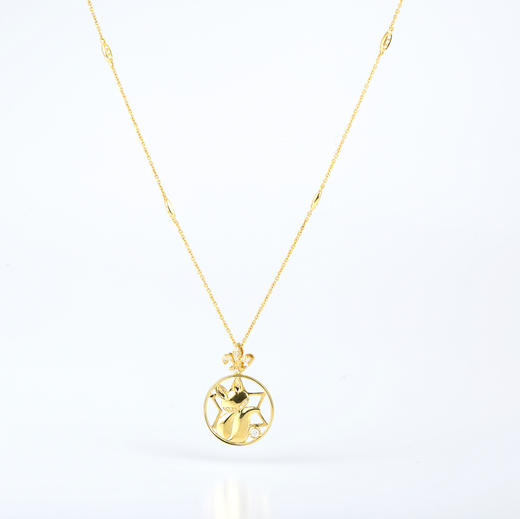 爱莎许愿工艺 灵狐系列 鸢尾狐狸项链 商品图2