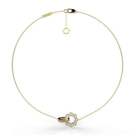 爱莎许愿工艺 芒星系列 圆满项链 商品图1