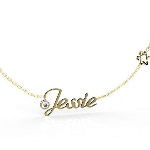 爱莎许愿工艺 专属守护系列 守护之神项链 商品图1