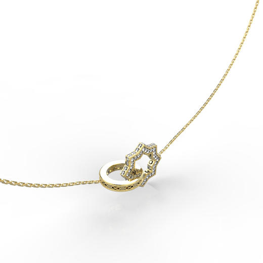 爱莎许愿工艺 芒星系列 圆满项链 商品图2