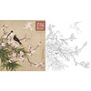 工笔花鸟白描底稿-余稚花鸟-斗方小品册页-YT01 商品缩略图0