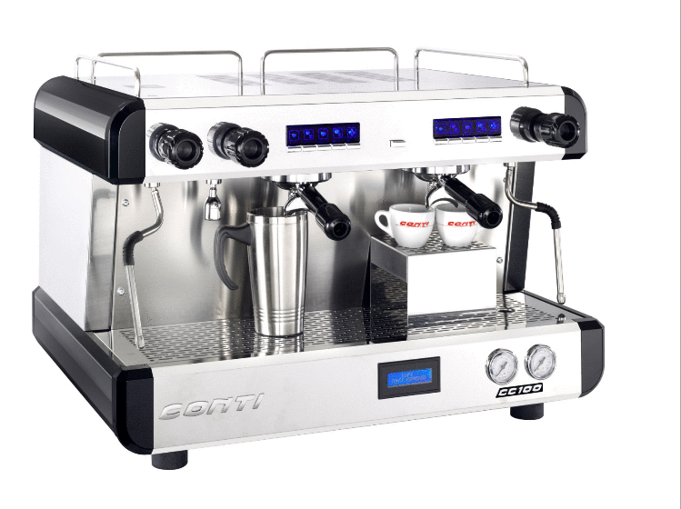 法国conti 半自动咖啡机cc102 dtc 2g 白色 8成新 【运费到付】随货带