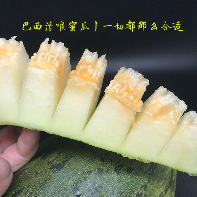 巴西清喉蜜瓜,这可能是你吃到的最好的瓜丨甜而不腻丨6斤/个只多不少