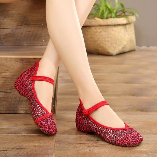 LN01民族风透气网面内增高休闲鞋 商品图2