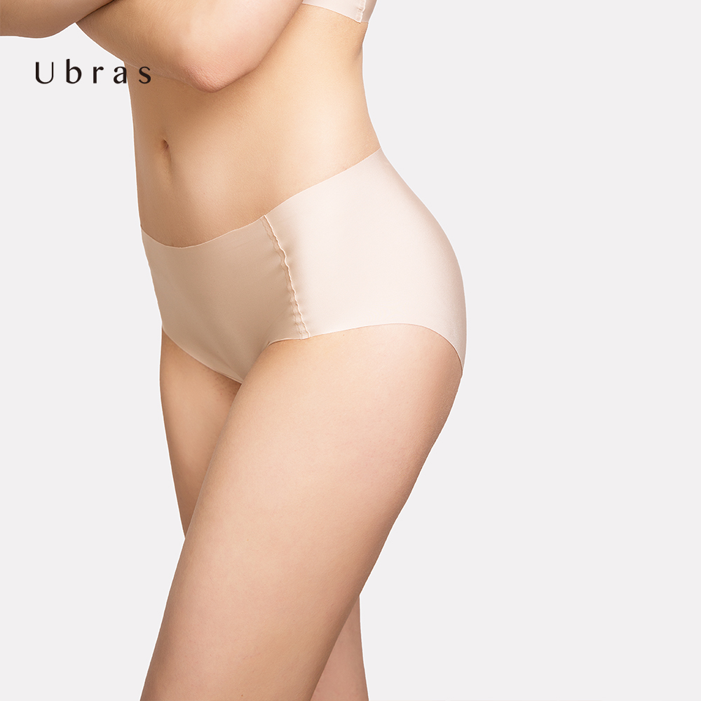 Ubras【轻运动】0感棉质一片式无缝无痕薄款中腰女士三角内裤底裤