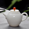 永利汇 羊脂玉白瓷小茶壶孟起壶陶瓷功夫单壶茶具创意过滤泡茶器 商品缩略图0