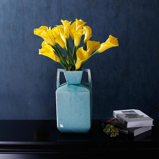 原野 现代田园风高雅马蹄莲仿真花套装 家居客厅装饰花摆设 会所酒店展厅艺术插花假花摆件 整体 商品图1