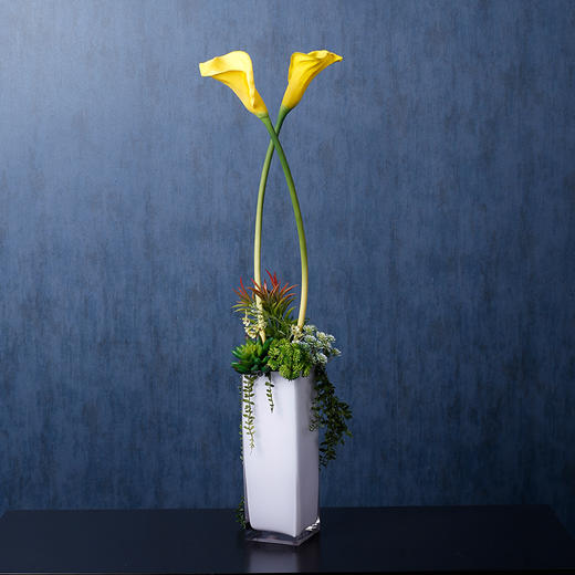 原野花艺马蹄莲仿真花现代简约装饰花假花卉卧室摆件客厅书房会所酒店