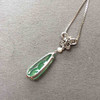 冰种飘阳绿翡翠福豆吊坠18k白金钻石镶嵌 商品缩略图7