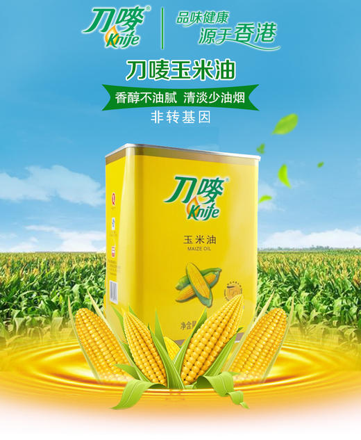 刀唛铁桶纯正（粟米）玉米油 2.68L 商品图6