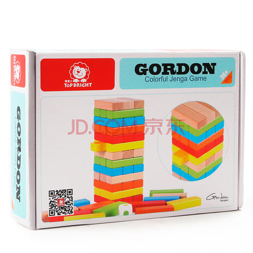 特宝儿 叠叠乐积木木制层层叠叠乐积木小孩益智女孩男孩玩具 商品图3