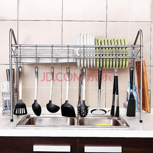 朝暮之家水槽碗架沥水架碗碟架厨房置物架厨房用品 商品图1