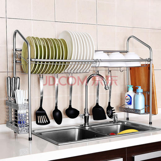 朝暮之家水槽碗架沥水架碗碟架厨房置物架厨房用品 商品图0
