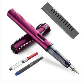 凌美（LAMY）Al-star恒星系列钢笔 宝石蓝 EF笔尖 钢笔套装（包含EF尖钢笔1支、吸墨器1支、一次性墨水胆1支、龙骨盒包装）