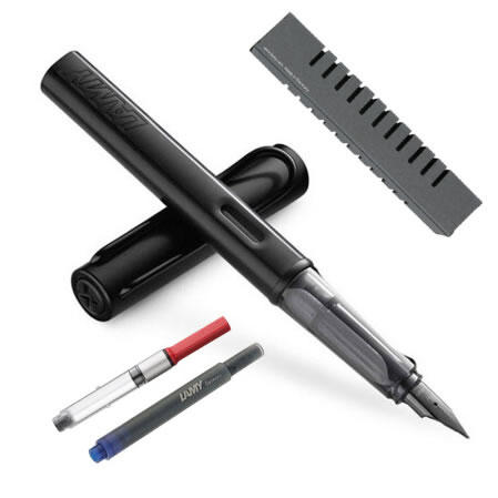 凌美（LAMY）Al-star恒星系列钢笔 宝石蓝 EF笔尖 钢笔套装（包含EF尖钢笔1支、吸墨器1支、一次性墨水胆1支、龙骨盒包装） 商品图1