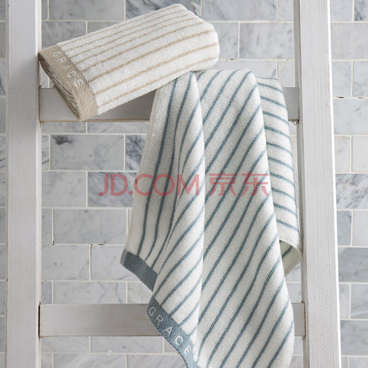 洁丽雅（Grace）毛巾家纺 经典条纹系列纯棉强吸水毛巾 商品图2