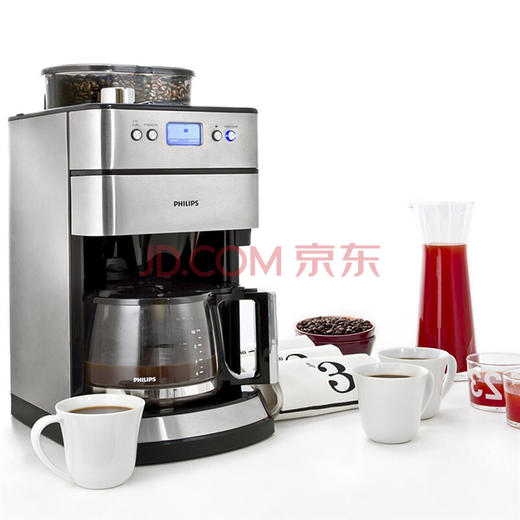 飞利浦（PHILIPS）咖啡机 HD7751/00 自动家用现磨一体咖啡豆研磨机 商品图0