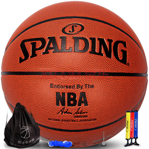 斯伯丁Spalding 比赛篮球74-604Y 室内外PU耐磨7号nba蓝球 商品图1