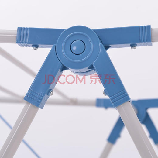 日益新 晾衣架 阳台落地可折叠晒衣架 蓝色 大号 商品图4