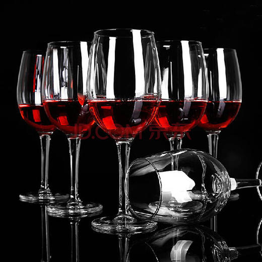 尚品志SPZ无铅水晶玻璃红酒杯醒酒器红酒架酒具套装葡萄酒杯高脚杯6支460ML+吊杯架 商品图3