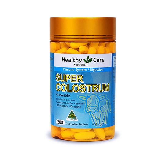 （永久下架）澳洲Healthy Care 天然牛初乳片 200粒 商品图0