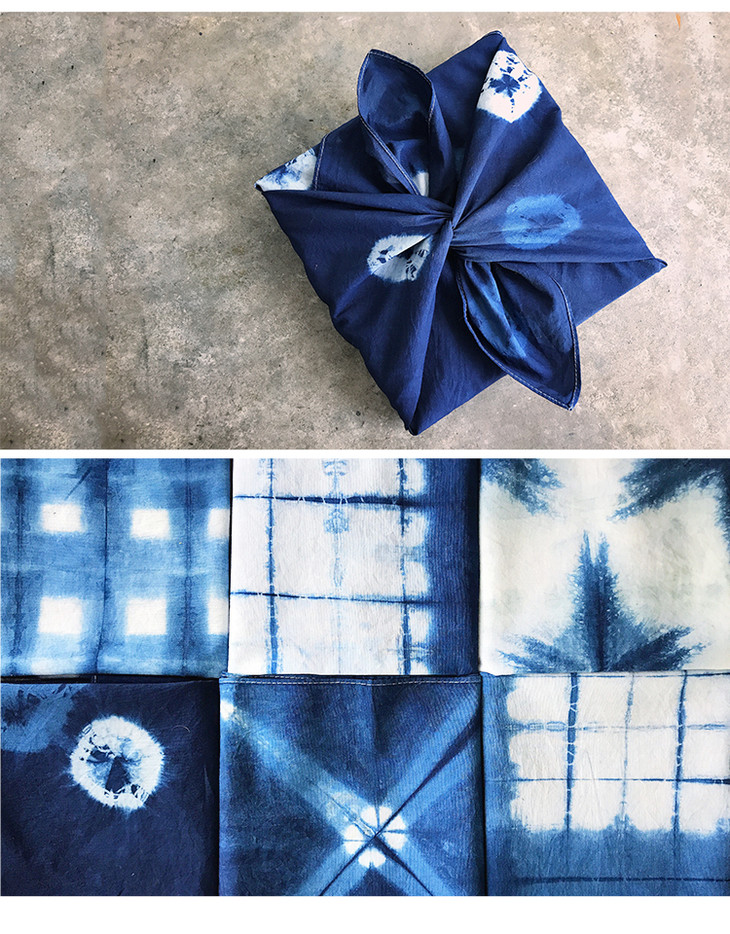 蓝染手作材料包天然古法染布零基础也能做出艺术品