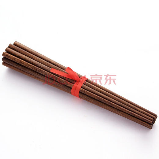 双枪（Suncha）筷子 无漆无蜡鸡翅木筷子原木色10双装 XK1501 商品图2